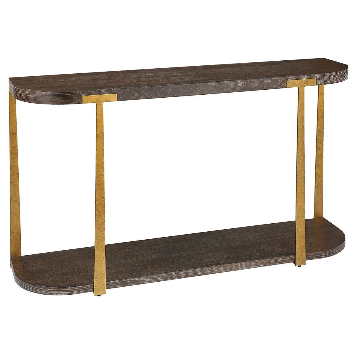 Palisade Console Table, Walnut - compact console for organizing entryway or hallway essentials | Image 3 | InSTYLE Home & Rugs