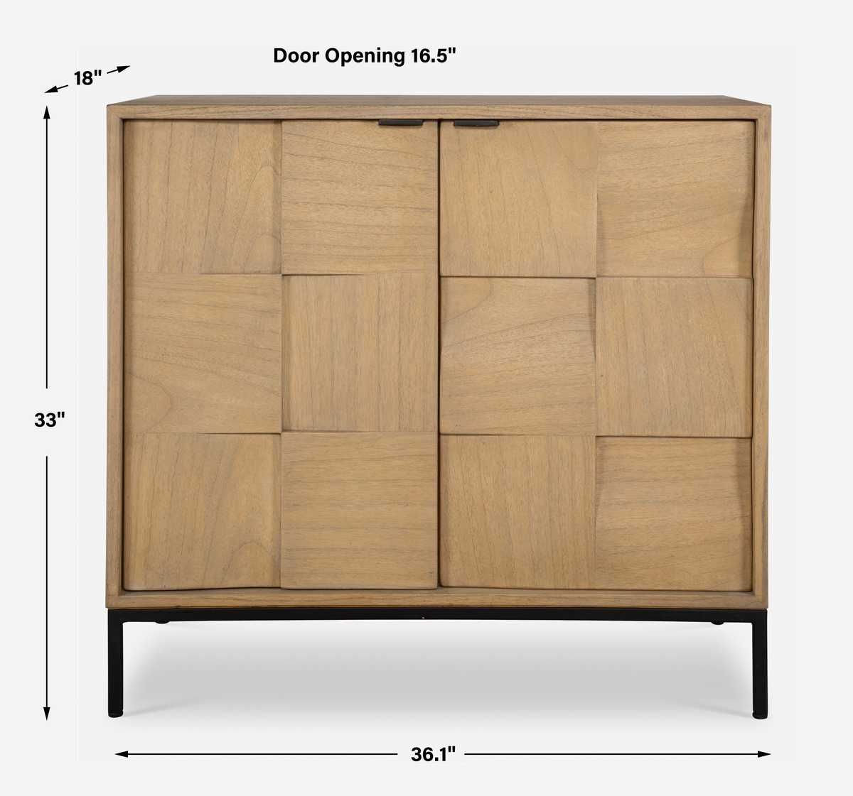 Lorenzo 2 Door Cabinet - elegant cabinets for your bar | Image 7 | InSTYLE Home & Rugs