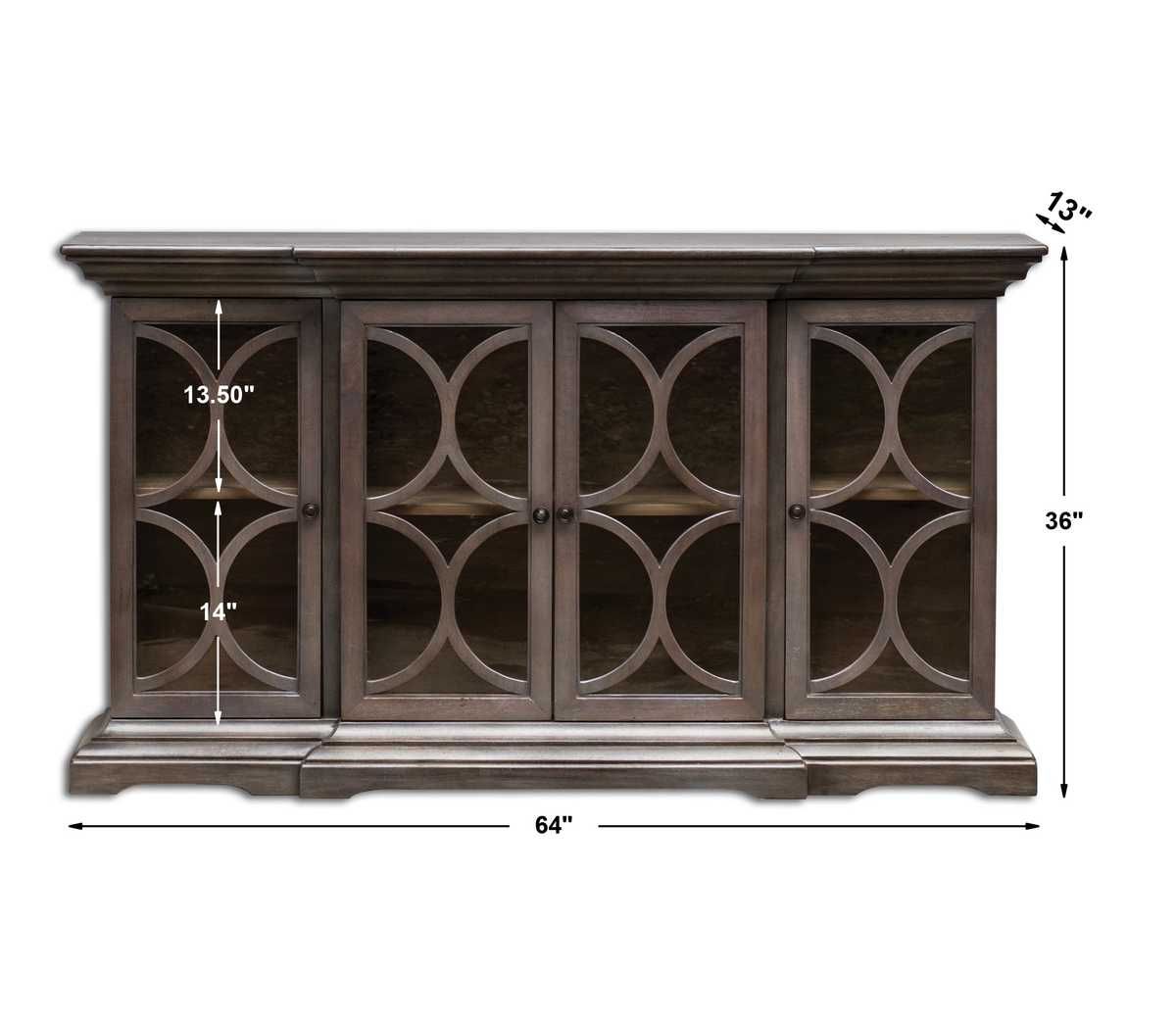 Belino 4 Door Cabinet - elegant cabinets for your bar | Image 7 | InSTYLE Home & Rugs