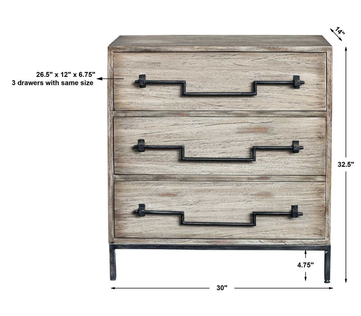 Jory Accent Chest, Ivory - wooden drawers chest for a classic touch to your home decor | Image 9 | InSTYLE Home & Rugs