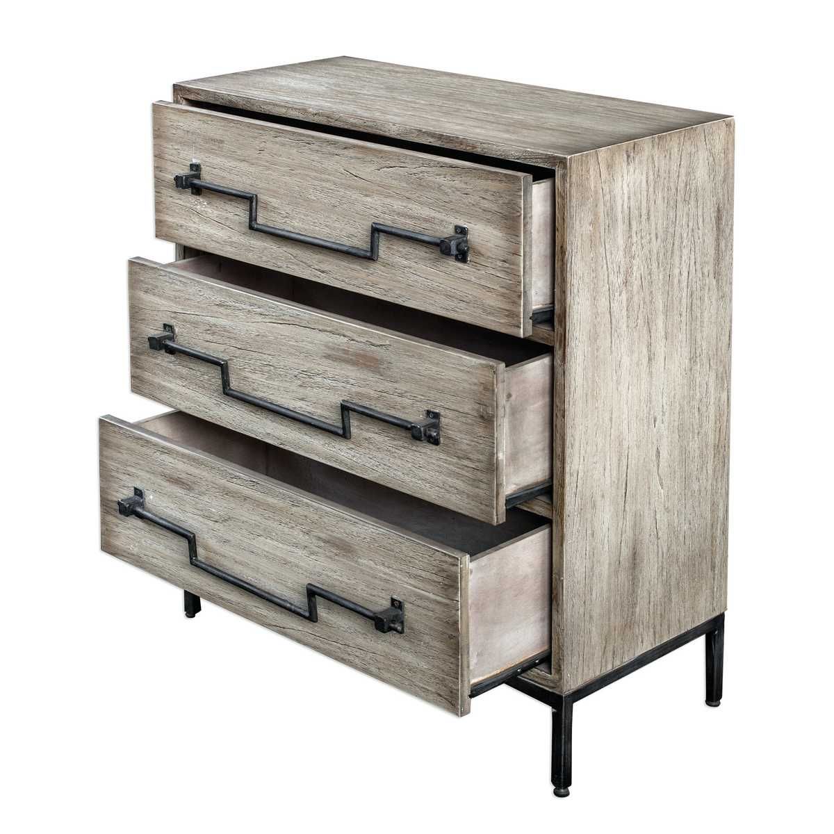 Jory Accent Chest, Ivory - wooden drawers chest for a classic touch to your home decor | Image 6 | InSTYLE Home & Rugs