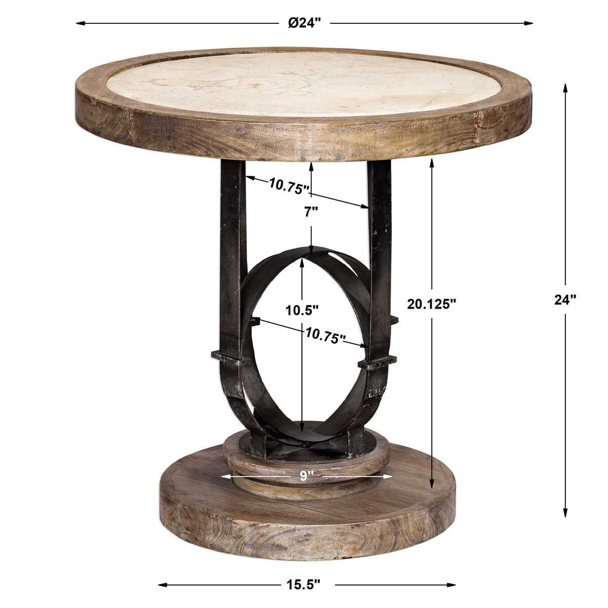 Sydney Side Table - available in a variety of materials and styles | Image 7 | InSTYLE Home & Rugs