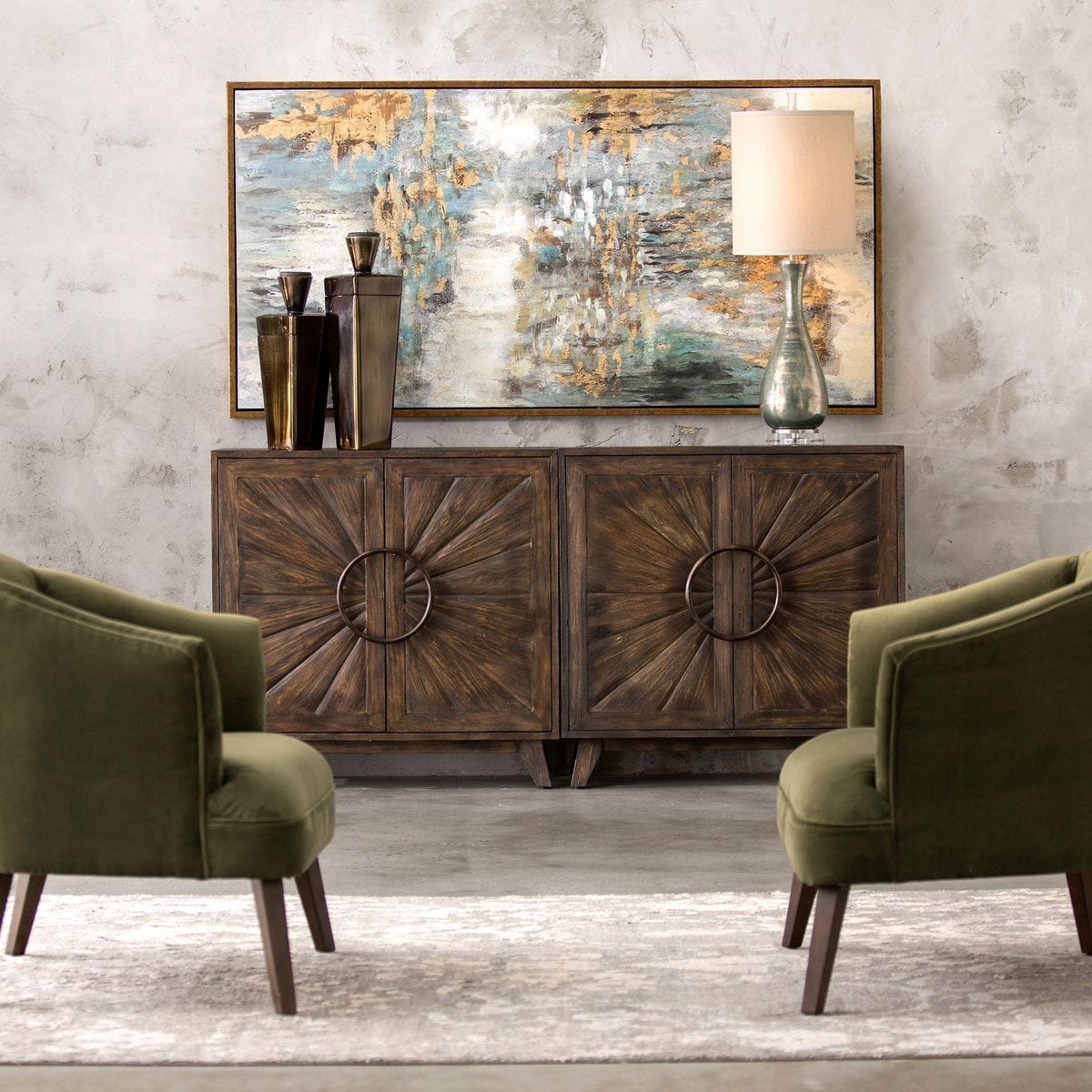 Kohana 2 Door Cabinet - perfect storage for drinks and glassware | Image 10 | InSTYLE Home & Rugs