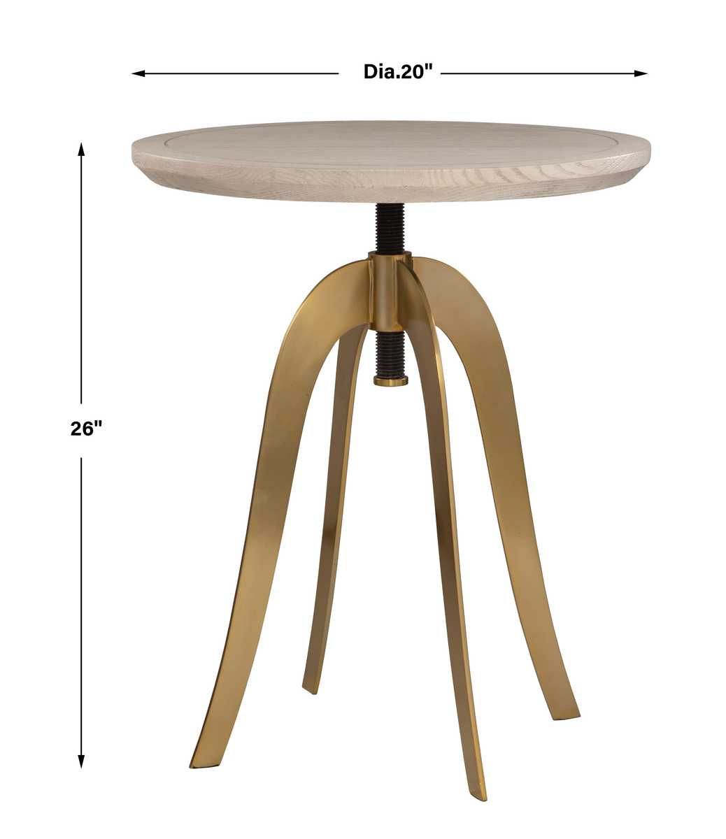 Alice Adjustable Accent Table - small accent table with storage for a clutter-free space | Image 6 | InSTYLE Home & Rugs