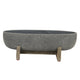 Patio Oval Standing Pot - Grey Stone