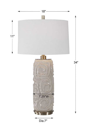Zade Table Lamp, Gray - stylish lamp for bedside tables | Image 8 | InSTYLE Home & Rugs