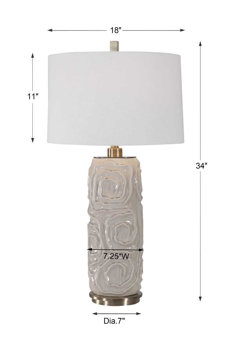 Zade Table Lamp, Gray - stylish lamp for bedside tables | Image 8 | InSTYLE Home & Rugs