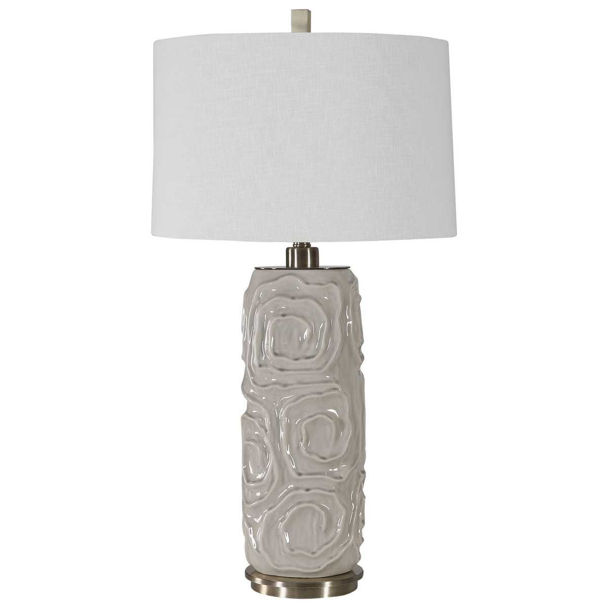 Zade Table Lamp, Gray - stylish lamp for bedside tables | Image 7 | InSTYLE Home & Rugs