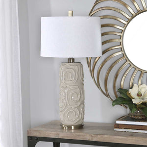 Zade Table Lamp, Gray - stylish lamp for bedside tables | Image 3 | InSTYLE Home & Rugs