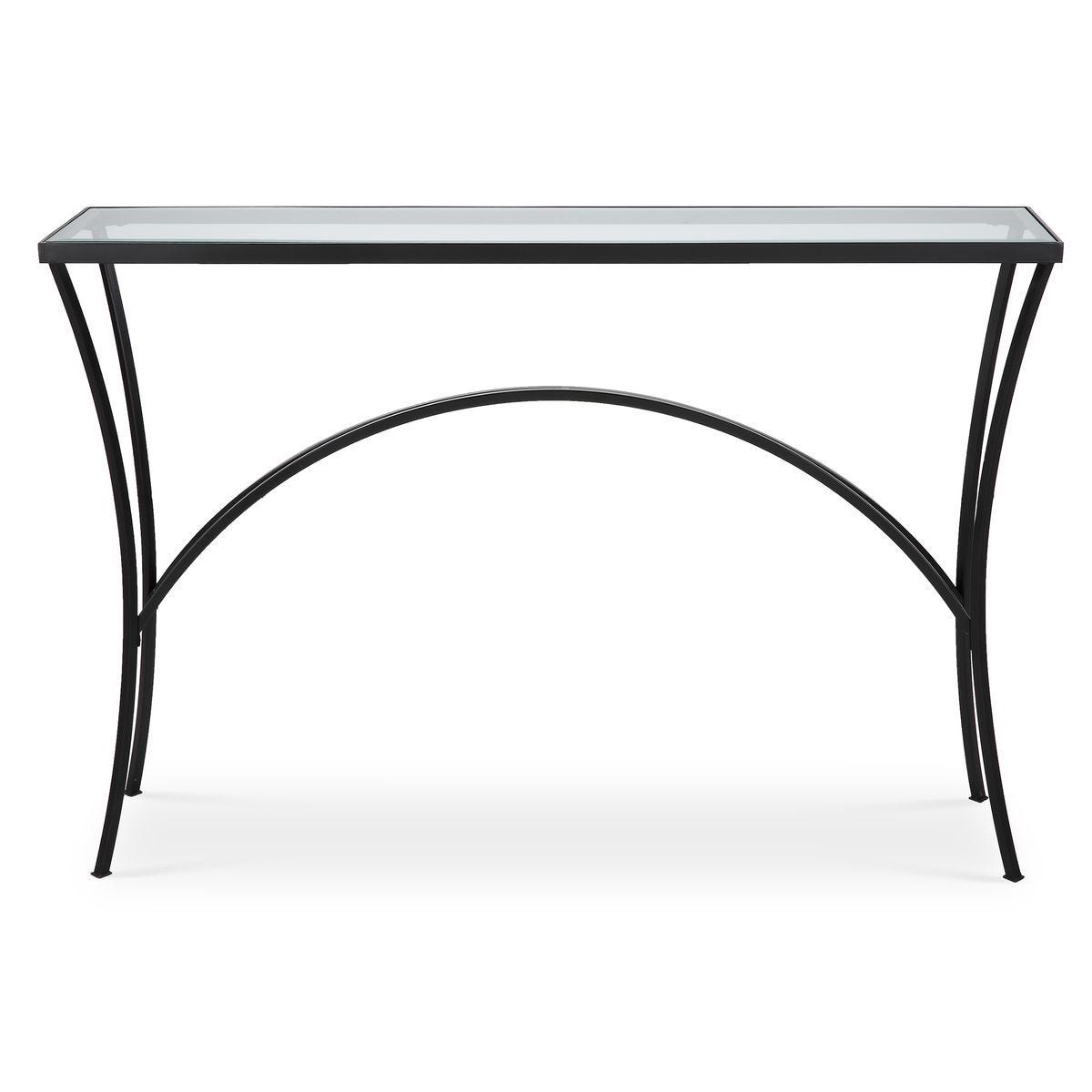 Alayna Console Table, Black - slim tables for entryways | Image 1 | InSTYLE Home & Rugs