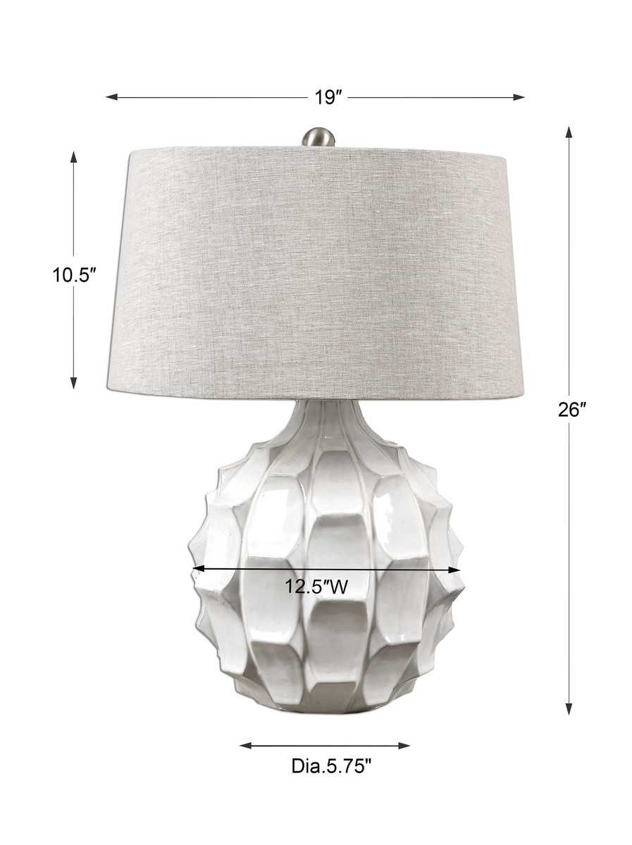 Guerina Table Lamp, White - perfect lighting for modern homes | Image 4 | InSTYLE Home & Rugs