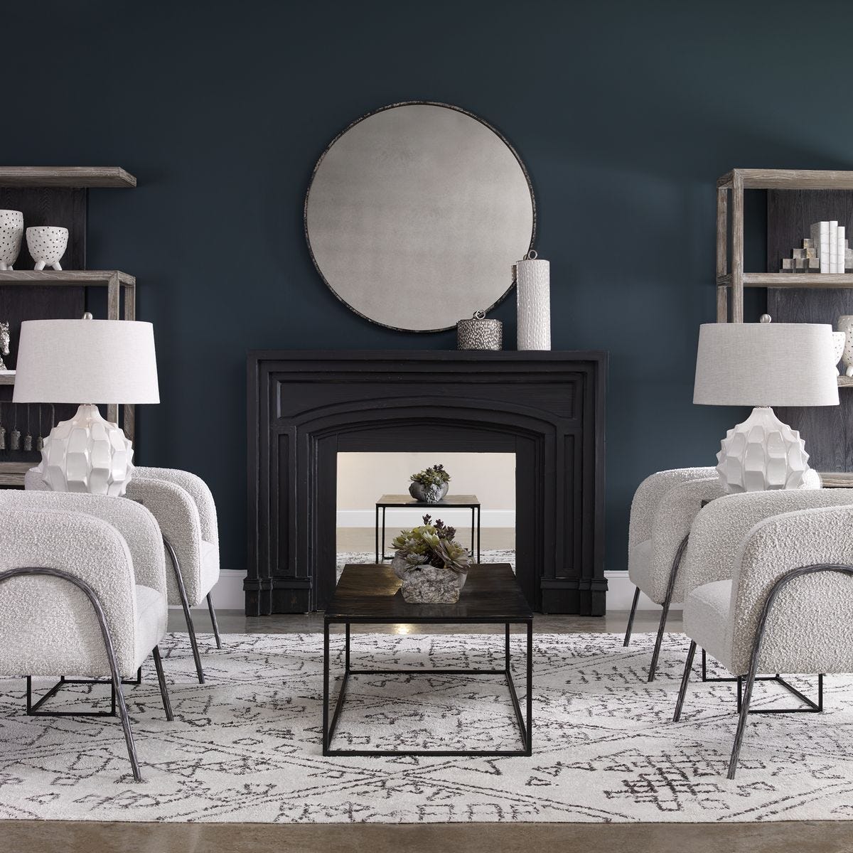 Guerina Table Lamp, White - perfect lighting for modern homes | Image 3 | InSTYLE Home & Rugs