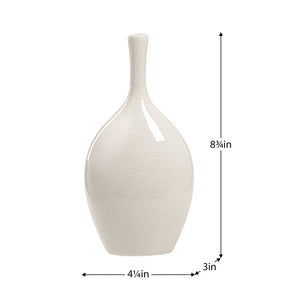 Lilo White Crackle Ceramic Vase - decorative vase for enhancing your home decor with vibrant colors | Image 8 | InSTYLE Home & Rugs