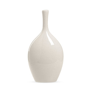 Lilo White Crackle Ceramic Vase - decorative vase for enhancing your home decor with vibrant colors | Image 1 | InSTYLE Home & Rugs
