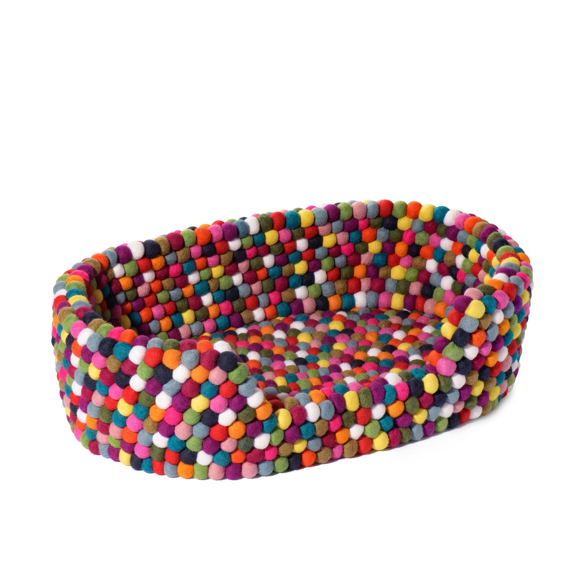 ModWool Felt Ball 24 x 17 x 6.5 Inch Pet Bed - stylish bed for any bedroom | Image 1 | InSTYLE Home & Rugs