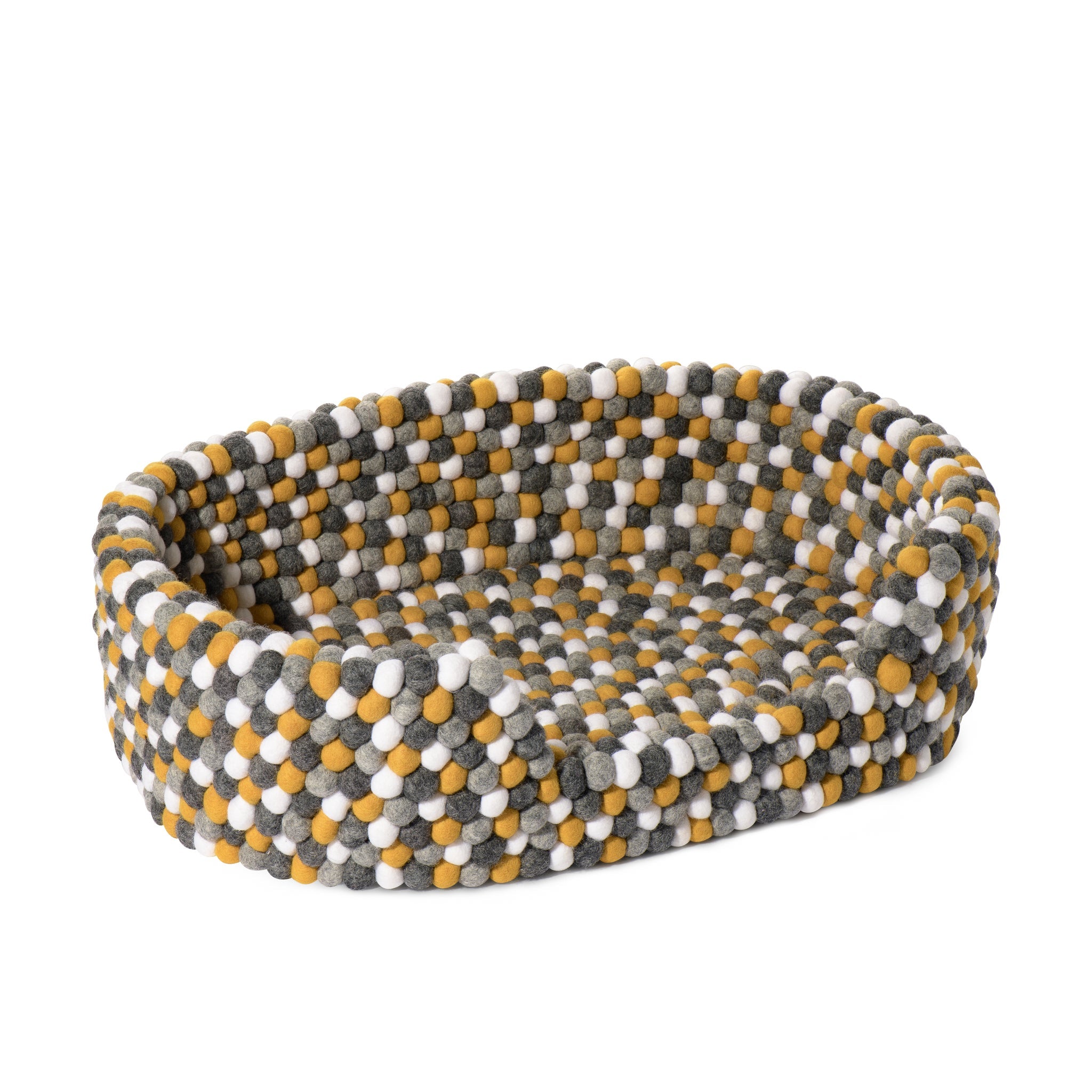 ModWool Felt Ball 24 x 17 x 6.5 Inch Pet Bed - comfortable bed for restful sleep | Image 1 | InSTYLE Home & Rugs