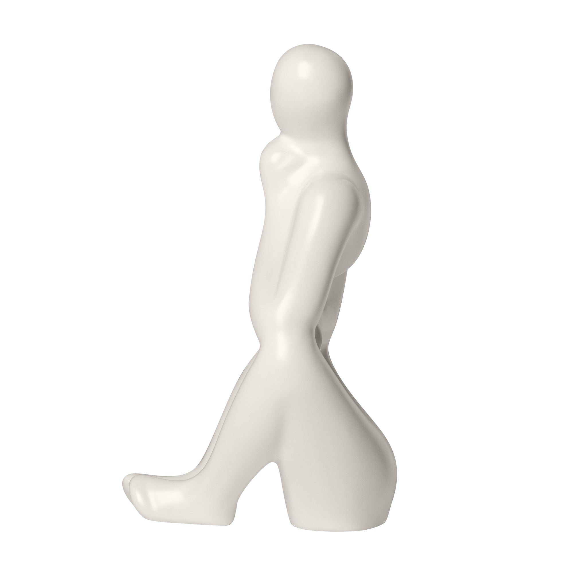 Pensive Matte White 7 Inch Tall Ceramic Figure - | Image 7 | InSTYLE Home & Rugs