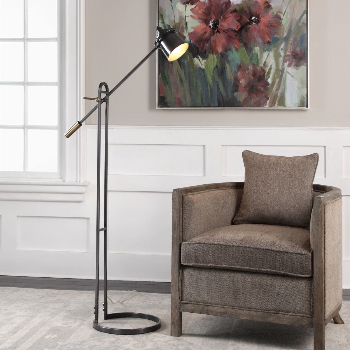 Chisum Floor Lamp - contemporary lamps for stylish lighting solutions | Image 1 | InSTYLE Home & Rugs