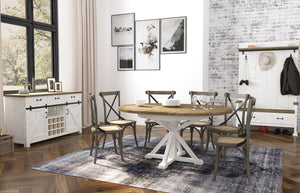 Provence Round Extension Table (47"/63") - perfect for hallway decor | Image 4 | InSTYLE Home & Rugs