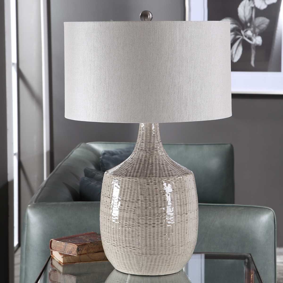 Felipe Table Lamp, Light Gray - contemporary lamps for stylish lighting solutions | Image 4 | InSTYLE Home & Rugs