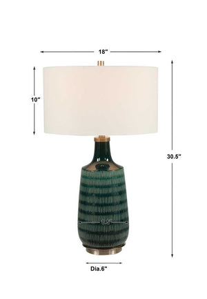 Scouts Table Lamp, Teal - contemporary lamps for stylish lighting solutions | Image 8 | InSTYLE Home & Rugs