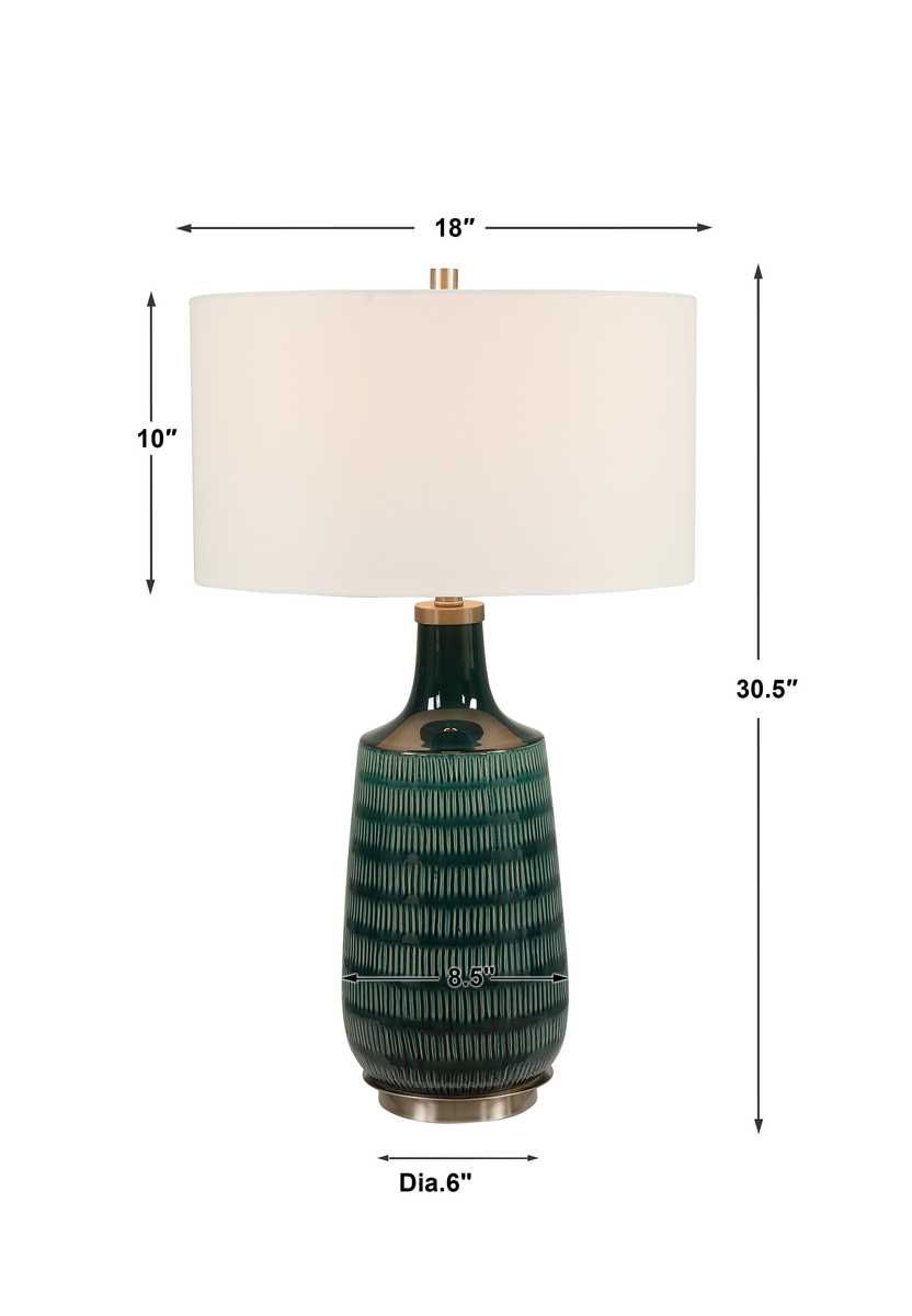 Scouts Table Lamp, Teal - contemporary lamps for stylish lighting solutions | Image 8 | InSTYLE Home & Rugs