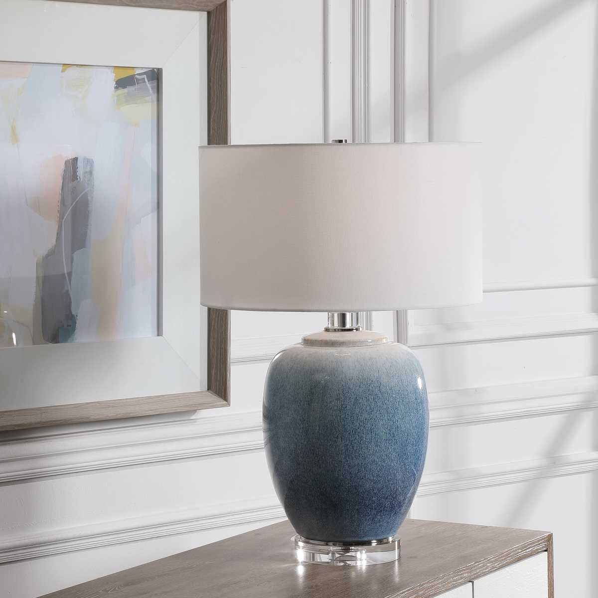 Blue Waters Table Lamp - elegant lamps to enhance your room ambiance | Image 1 | InSTYLE Home & Rugs