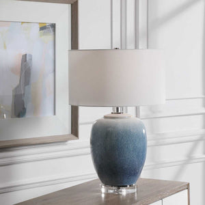 Blue Waters Table Lamp - elegant lamps to enhance your room ambiance | Image 1 | InSTYLE Home & Rugs