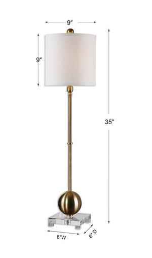 Laton Buffet Lamp, Brass - contemporary lamps for stylish lighting solutions | Image 8 | InSTYLE Home & Rugs