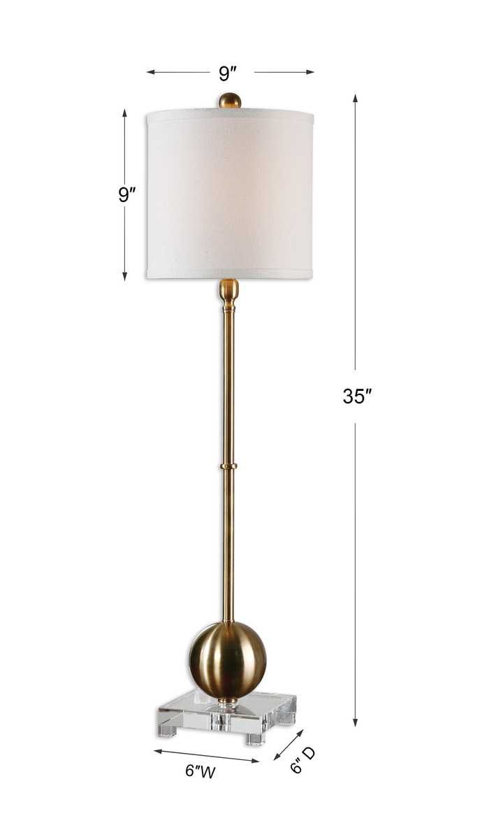Laton Buffet Lamp, Brass - contemporary lamps for stylish lighting solutions | Image 8 | InSTYLE Home & Rugs