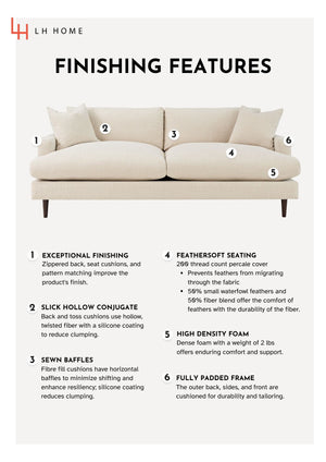 Custom Martha Loveseat Frame - compact loveseat for stylish living room decor | Image 7 | InSTYLE Home & Rugs