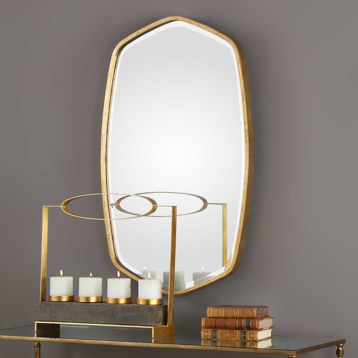 Duronia Mirror, Gold - available in various shapes, sizes, and frame styles | Image 4 | InSTYLE Home & Rugs