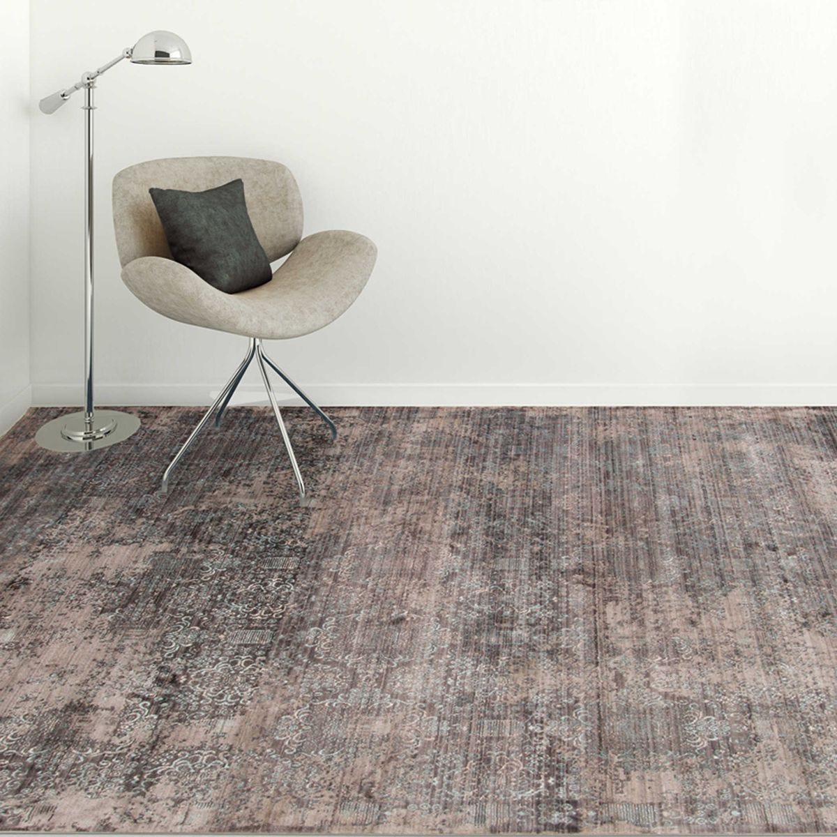 Calandria Gray - stylish rug with modern patterns for a chic home decor | Image 1 | InSTYLE Home & Rugs