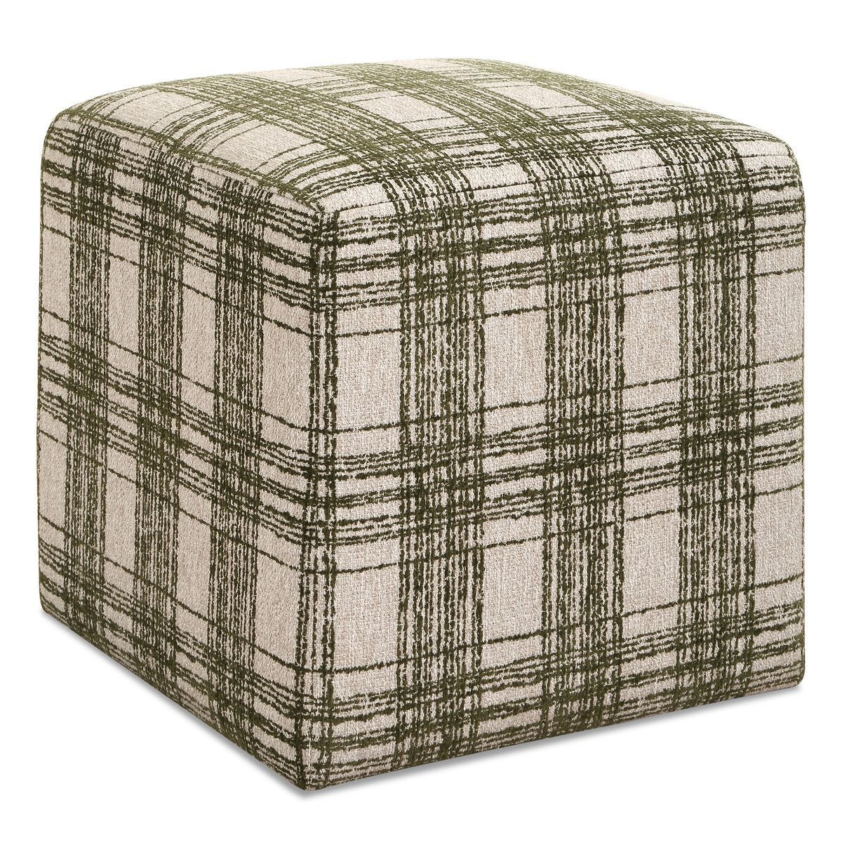 Joie Ottoman, Ireland Plaid - perfect footrests with style | Image 1 | InSTYLE Home & Rugs