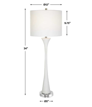Fountain Buffet Lamp, White - contemporary lamps for stylish lighting solutions | Image 7 | InSTYLE Home & Rugs