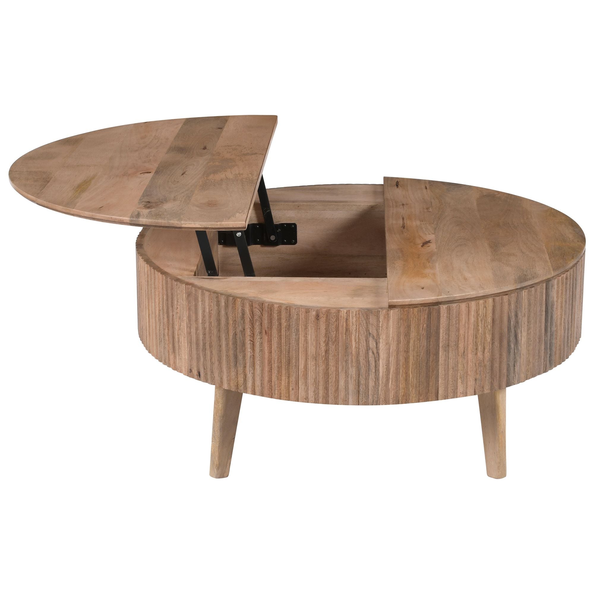 Balark Round Lift-Top Coffee Table - functional centerpieces for homes | Image 5 | InSTYLE Home & Rugs
