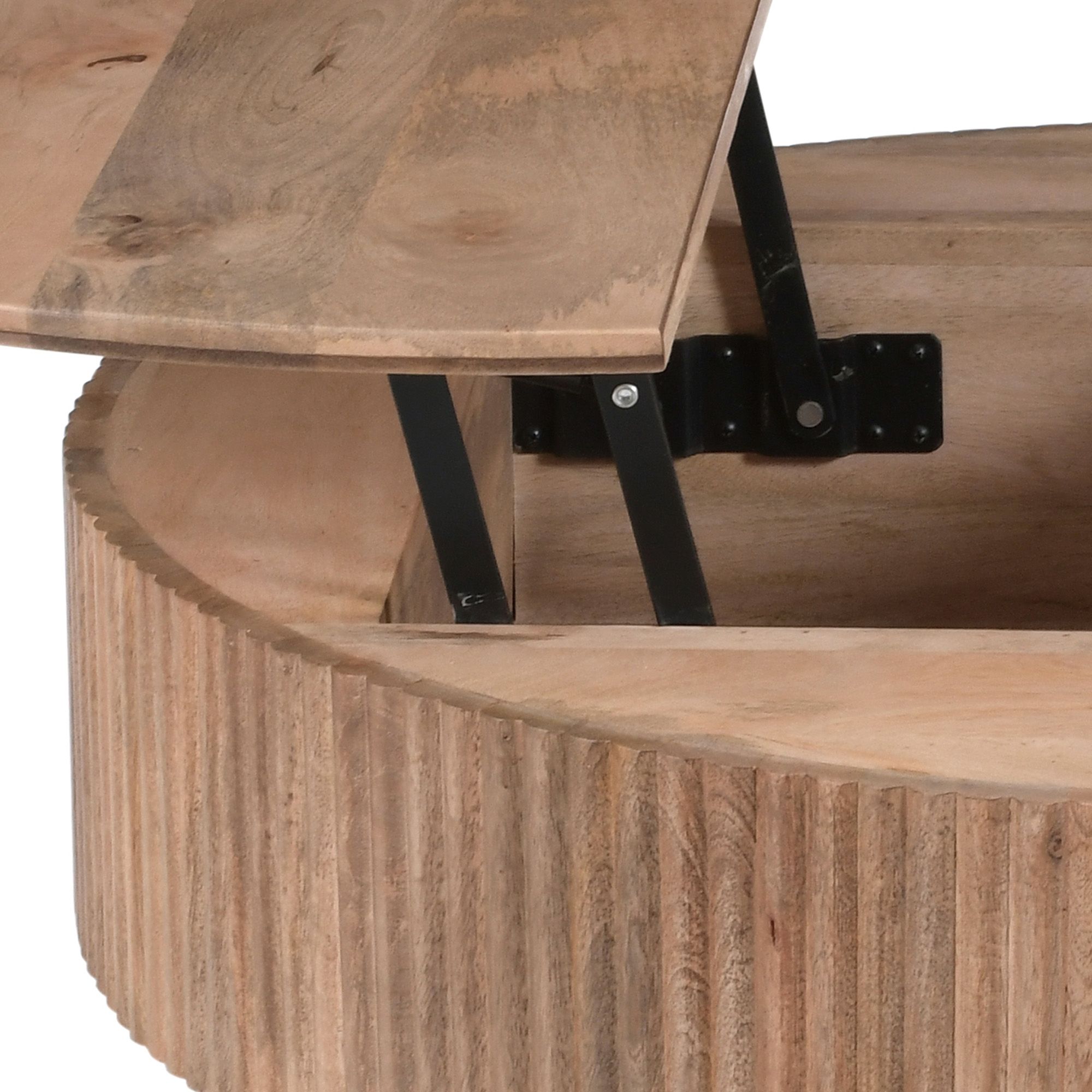 Balark Round Lift-Top Coffee Table - functional centerpieces for homes | Image 6 | InSTYLE Home & Rugs