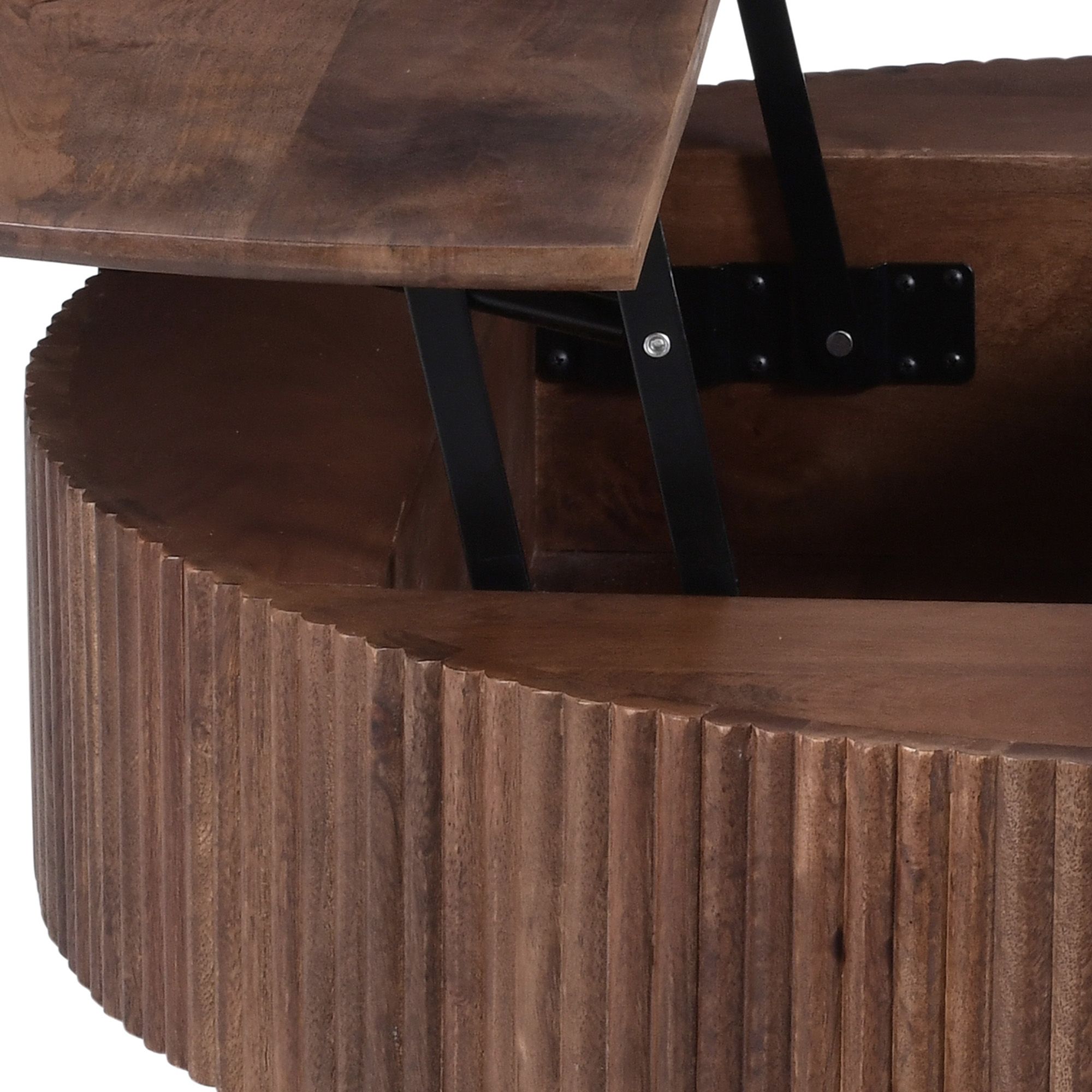Balark Round Lift-Top Coffee Table - functional centerpieces for homes | Image 14 | InSTYLE Home & Rugs