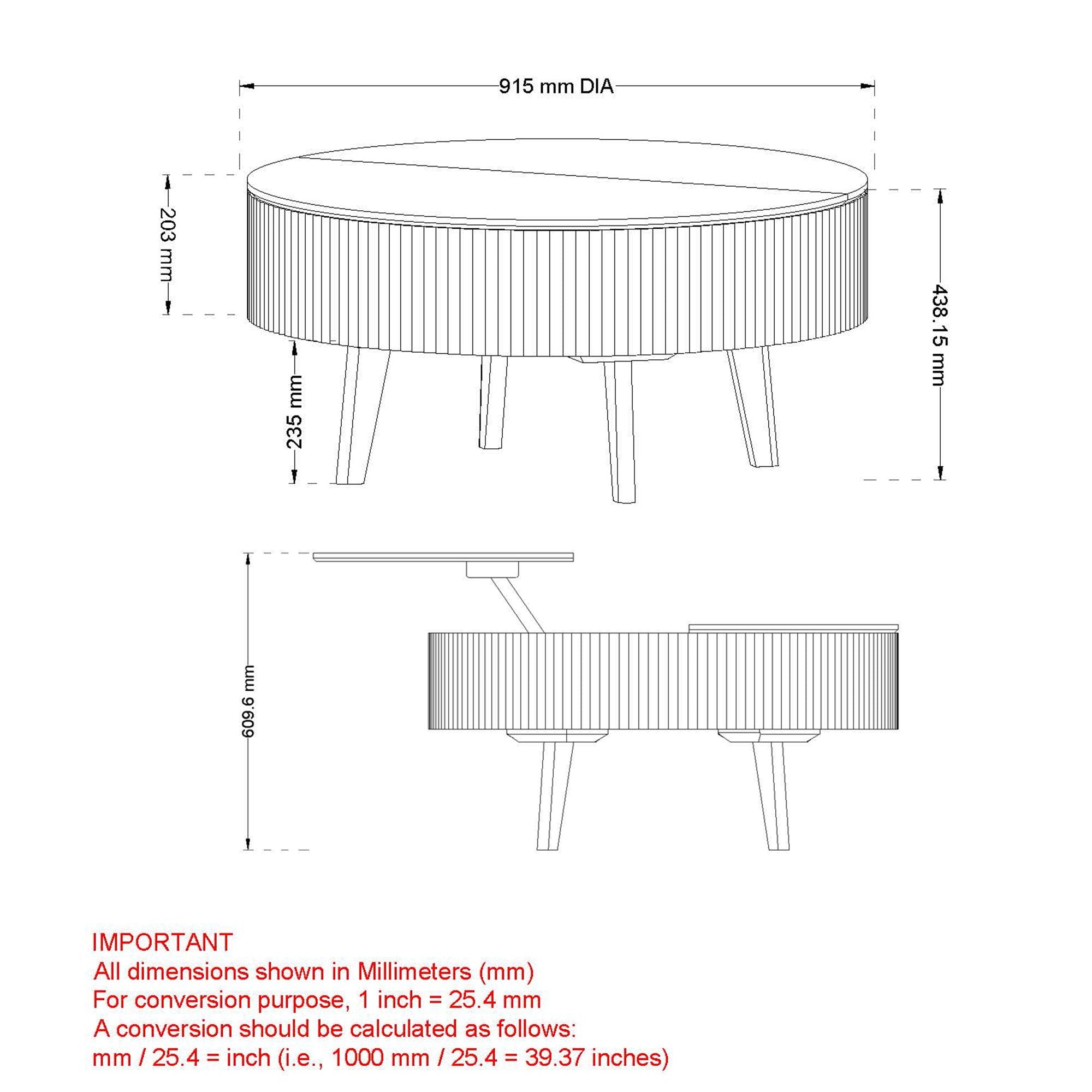 Balark Round Lift-Top Coffee Table - functional centerpieces for homes | Image 17 | InSTYLE Home & Rugs