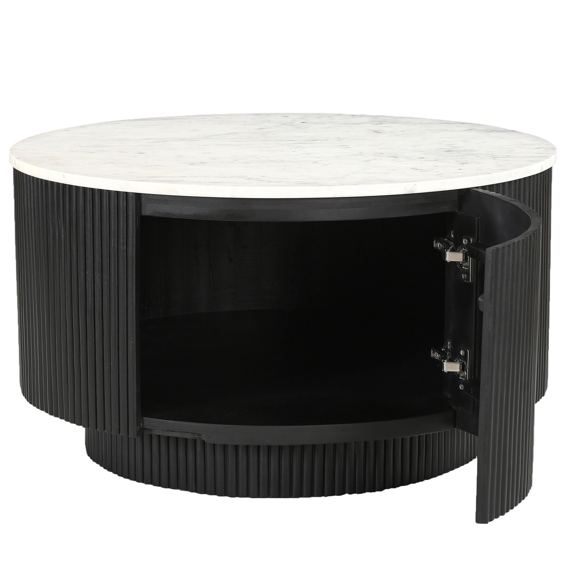 Reyna Round Coffee Table with Storage - stylish tables for living rooms | Image 4 | InSTYLE Home & Rugs