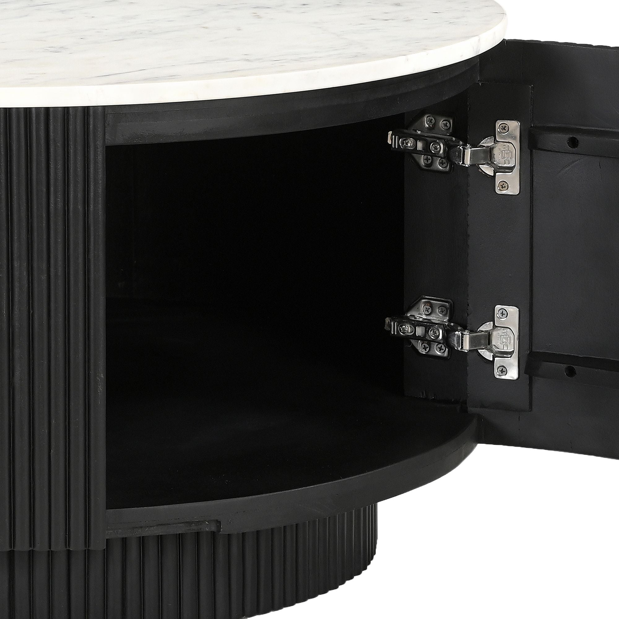 Reyna Round Coffee Table with Storage - stylish tables for living rooms | Image 6 | InSTYLE Home & Rugs