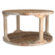 Avni Round Coffee Table in Distressed Natural