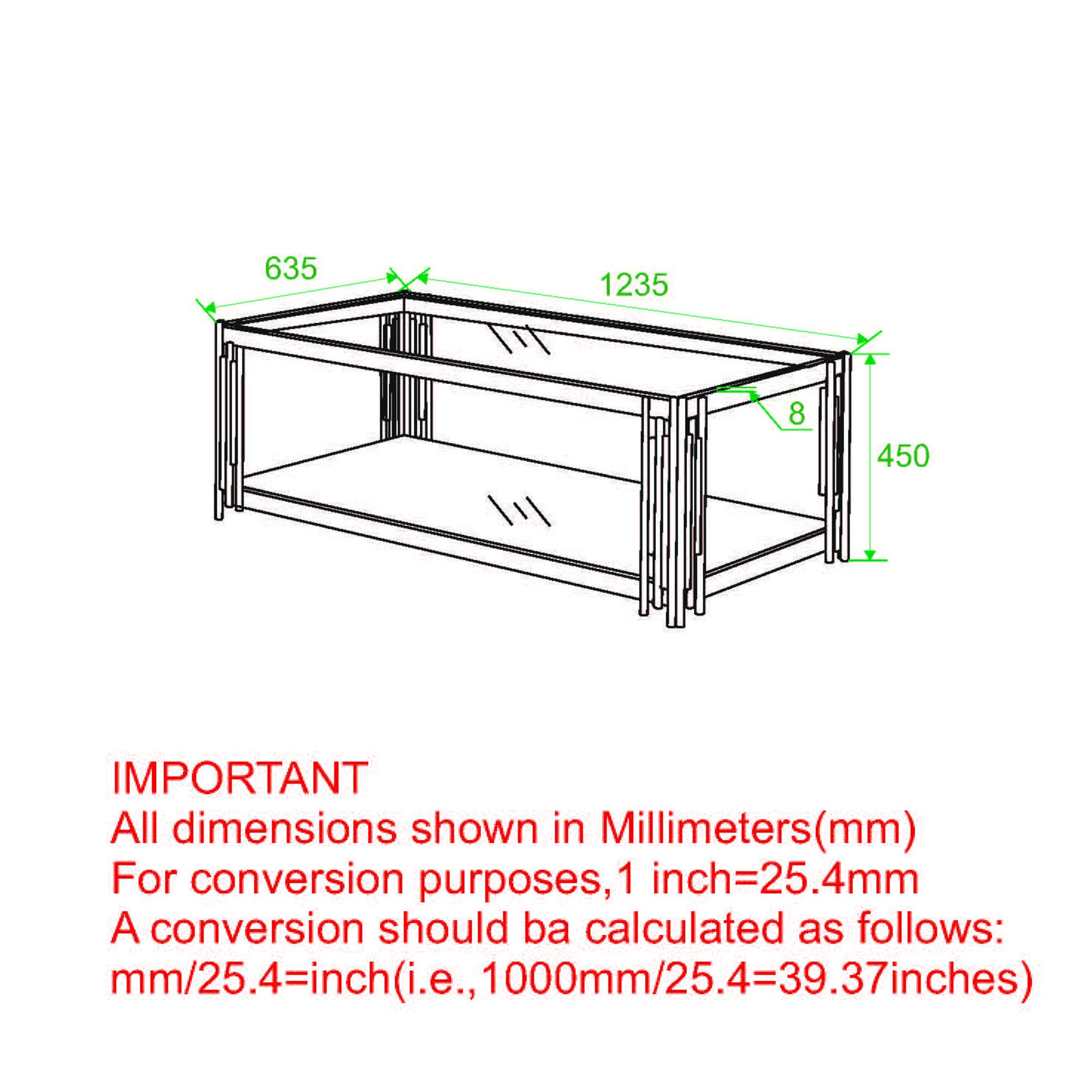Estrel Rectangular Coffee Table - modern design for any room | Image 9 | InSTYLE Home & Rugs