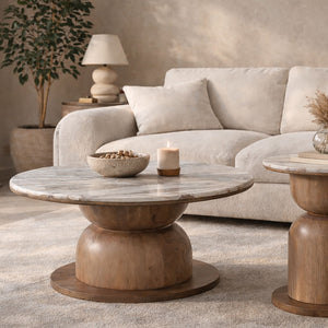 Martina Round Coffee Table - modern design for any room | Image 2 | InSTYLE Home & Rugs