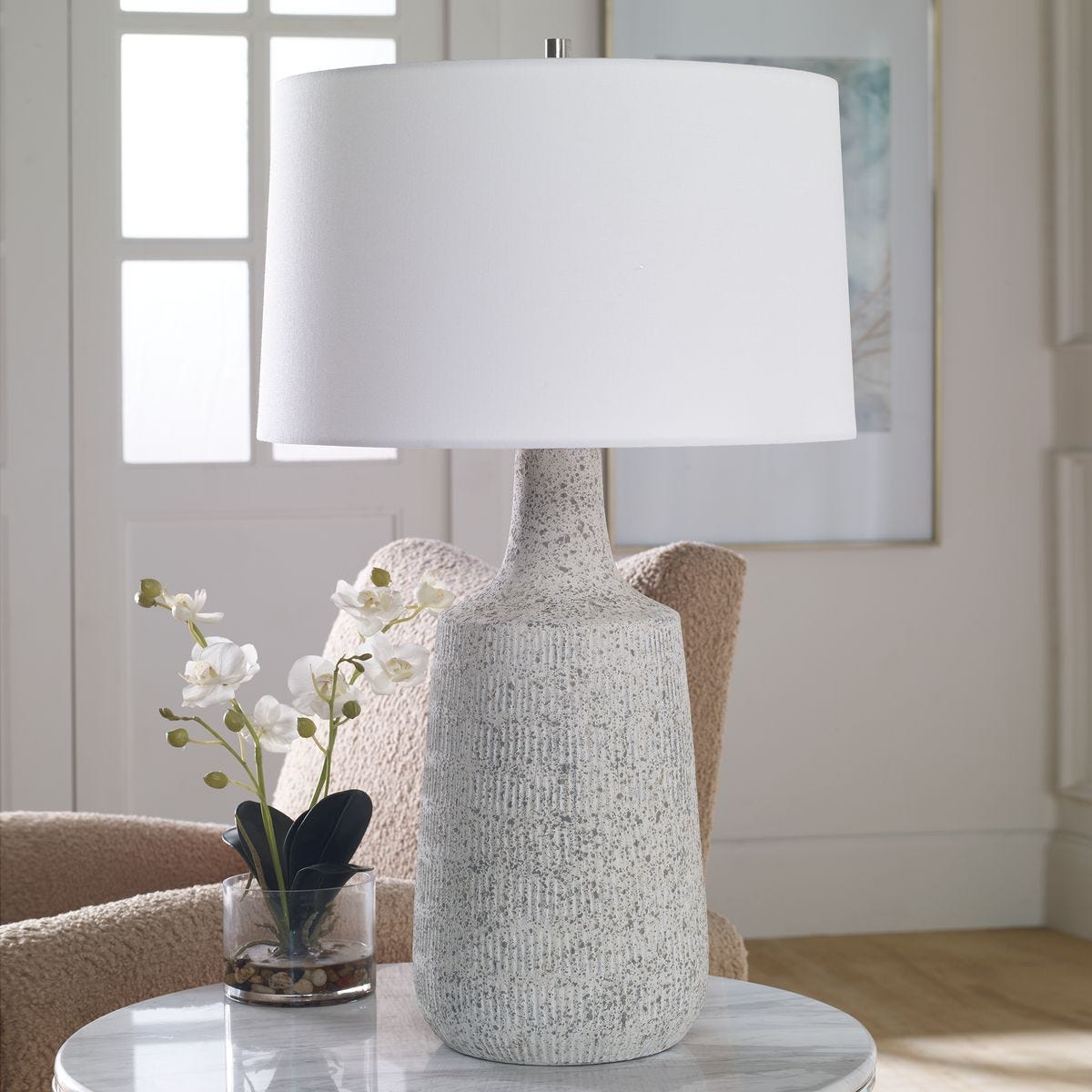 Scouts Table Lamp, White - stylish lamp for bedside tables | Image 7 | InSTYLE Home & Rugs