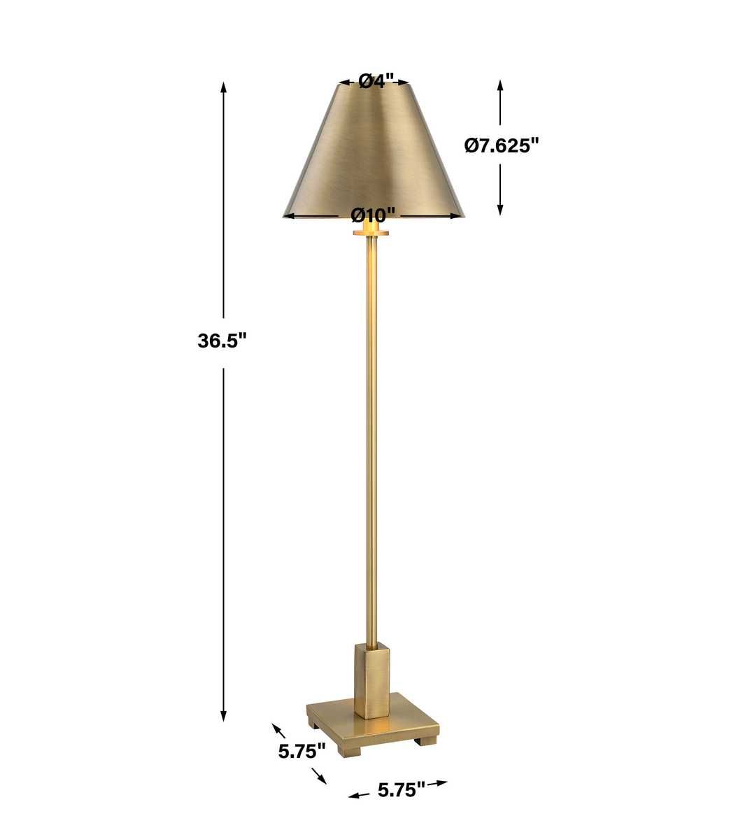 Pilot Buffet Lamp, Brass - sleek buffet units for functional dining room storage | Image 8 | InSTYLE Home & Rugs
