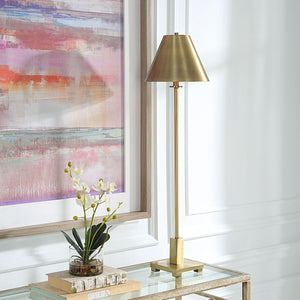 Pilot Buffet Lamp, Brass - sleek buffet units for functional dining room storage | Image 6 | InSTYLE Home & Rugs