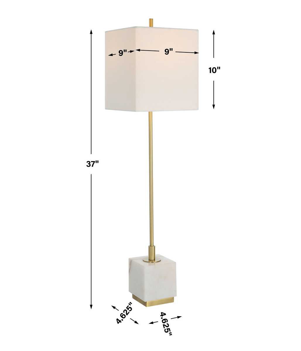 Escort Buffet Lamp, Brass - spacious buffet cabinets for serving and organizing | Image 8 | InSTYLE Home & Rugs