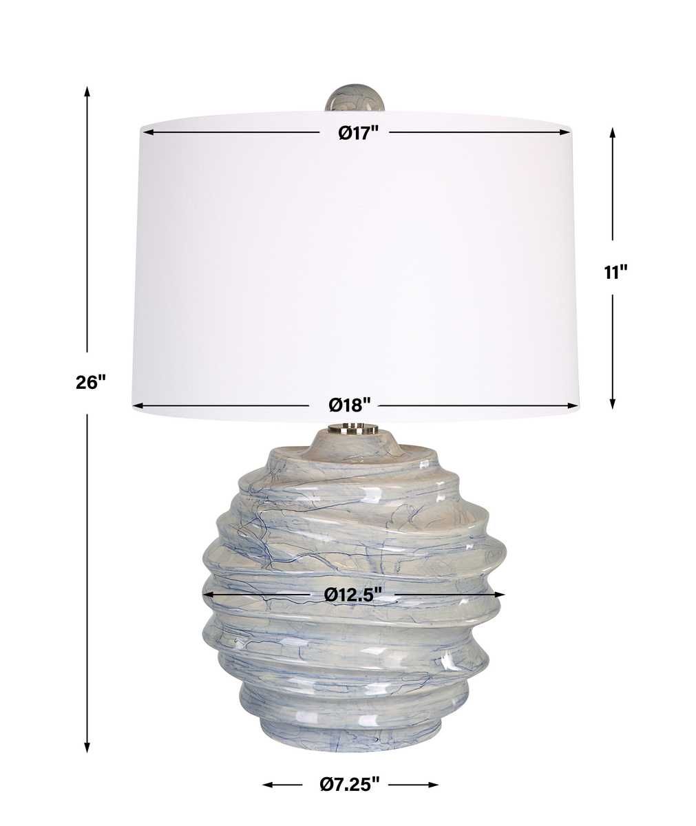 Waves Accent Lamp - contemporary lamps for stylish lighting solutions | Image 8 | InSTYLE Home & Rugs