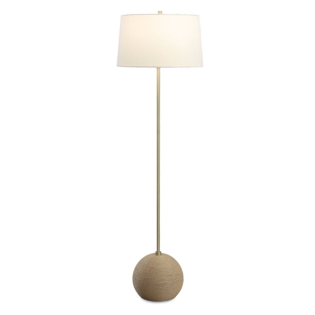 Captiva Floor Lamp, Brass - perfect lighting for modern homes | Image 2 | InSTYLE Home & Rugs